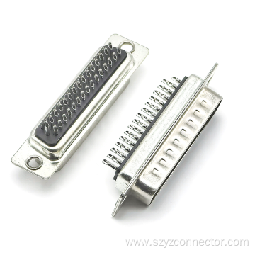 Three rows of semi gold D-SUB connector